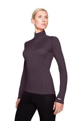 Термофутболка з довгим рукавом Icebreaker BF 200 Chakra Zip WMN black XS (IBE 124 001 XS) IBE 124 001 XS