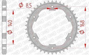 Звезда AFAM Steel Sprocket 525 [Silver], 41z 92634-41