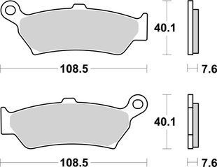 Тормозные колодки SBS Performance Rear Brake Pads, Sinter 1005LS