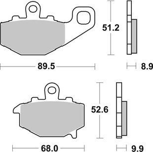 Гальмівні колодки Renthal RC-1 Rear Brake Pads, Sintered BP-524