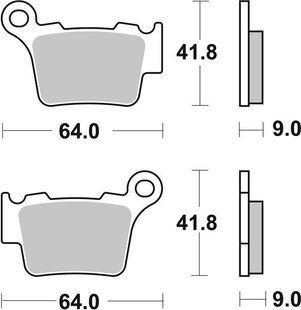 Тормозные колодки SBS Standard Brake Pads, Ceramic 791HF