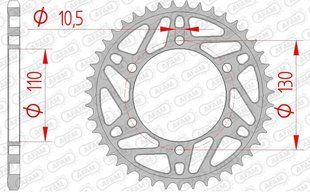 Зірка AFAM Steel Sprocket 520 [Black], 43z 12814-43