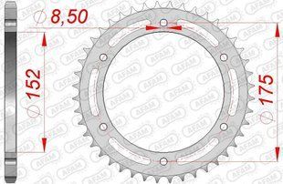 Зірка AFAM 520 Steel Chainwheel - Yamaha [Silver], 44z 12301-44