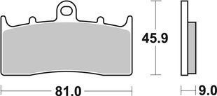 Тормозные колодки SBS Standard Brake Pads, Ceramic 778HF