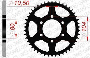 Зірка AFAM Steel Sprocket 520 [Black], 43z 16606-43