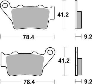 Гальмівні колодки SBS High Power Brake Pads, Carbon 675H.CT