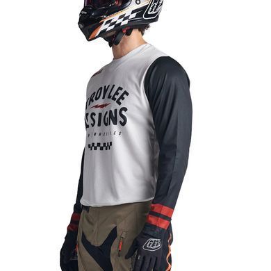Мото джерси TLD Scout GP Jersey RIDE ON [CHARCOAL/VINTAGE WHITE] MD 367733013