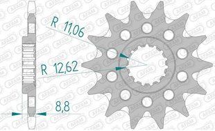 Зірка AFAM Grooved Chainwheel 520 - KTM, 15z 73301+15
