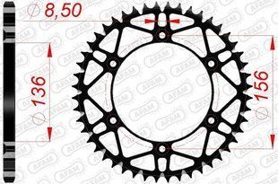 Зірка AFAM 520 SLK-Steel Chainwheel - Sherco [Black], 51z 14206SLK+51