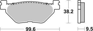 Тормозные колодки SBS Standard Brake Pads, Ceramic 769HF