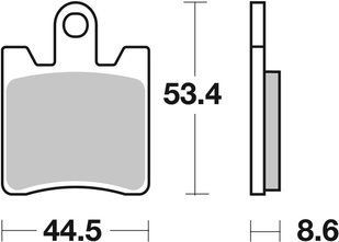 Тормозные колодки SBS Standard Brake Pads, Ceramic 740HF