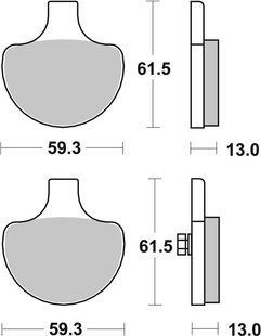 Тормозные колодки SBS High Performance Front Brake Pads, Sinter 579H.HS