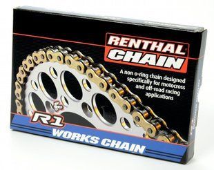 Ланцюг Renthal R1 Chain - 420 [Gold], 420-136L / No Seal C249