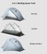 Намет 3F Ul Gear Floating cloud 1 (1-місний) 15D nylon 3 season grey