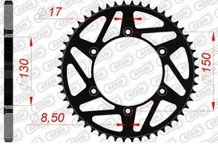 Зірка AFAM Steel-K Sprocket 520 - Yamaha [Black], 52z 12323K-52