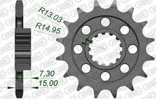 Зірка AFAM Shaft Sprocket 525, 17z 166800-17