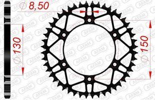 Зірка AFAM Steel-SLK Sprocket 520 - Yamaha [Black], 49z 12323SLK+49