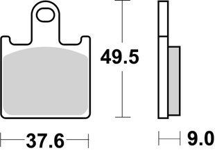 Тормозные колодки SBS Track Days Front Brake Pads, Sinter 838RST