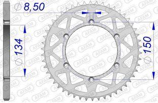 Зірка AFAM Aluminium Sprocket 520 - Kawasaki [Silver], 48z 17206N-48