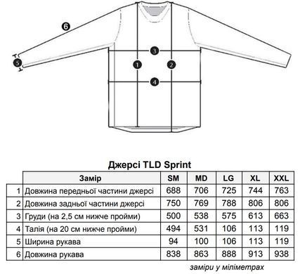 Джерси TLD Sprint Jersey [black] XL 323003235