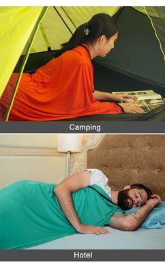 Вкладыш для спального мешка Naturehike High elastic sleeping bag NH17N002-D sea salt blue 6927595704516