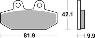 Гальмівні колодки SBS High Power Brake Pads, Carbon 949H.CT