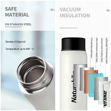 Термогорнятко Naturehike Thermos Cup Q-9H 0.5 л NH19SJ008 Red 6927595740187