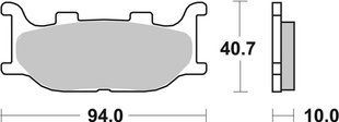 Гальмівні колодки SBS Standard Brake Pads, Ceramic 691HF
