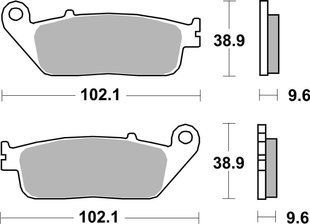Тормозные колодки SBS Performance Front Brake Pads, Sinter 630HS