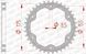 Зірка AFAM 525 Steel Chainwheel - KTM [Black], 38z 71900-38