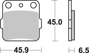 Гальмівні колодки Renthal RC-1 Works Brake Pads, Sintered BP-110