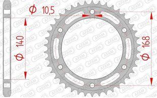 Зірка AFAM Steel Sprocket 525 [Silver], 41z 92635-41