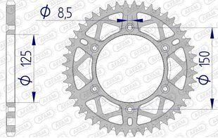 Звезда AFAM AL-Grooved Sprocket 520 - KTM [Gun Metal], 51z 72304+51