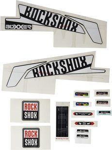 Наліпки на вилку DECAL KIT BOXXER 26/27.5 WHT/DFBLK 11.4318.003.388