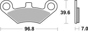 Гальмівні колодки SBS Racing Brake Pads, EVO Sinter/Sinter 914RSI