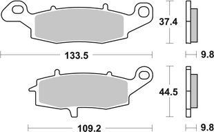 Тормозные колодки SBS Performance Rear Brake Pads, Sinter 920LS