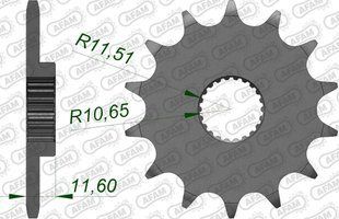 Зірка AFAM 520 Sprocket - Yamaha, 13z 21307-13