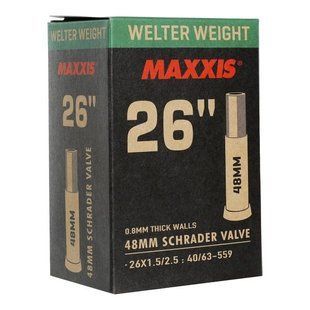 Камера Maxxis Welter Weight 26x1.5-2.5 (38/63-559) Schrader 48 мм EIB00137100