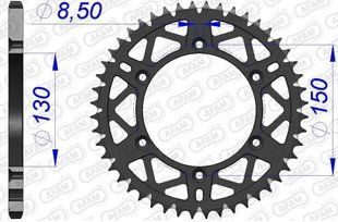 Зірка AFAM AL-Grooved Sprocket 520 - Yamaha [Gun Metal], 48z 13323+48