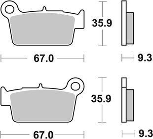 Тормозные колодки SBS Performance Rear Brake Pads, Sinter 790LS