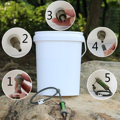 Фильтр для воды портативный походный Miniwell L630 2000L khaki 6951533263025