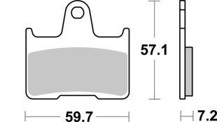 Тормозные колодки SBS Performance Rear Brake Pads, Sinter 984LS