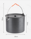 Казанок туристичний Naturehike Camping 6 л NH20CJ009 Grey