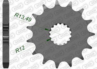 Зірка AFAM Shaft Sprocket 530, 18z 22900-18