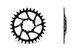 Зірка Garbaruk GXP MTB Round (30T, Offset 7.3mm, Black)