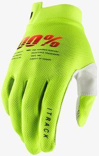 Дитячі рукавички 100% ITRACK Youth Glove [Fluo Yellow], YL (7) 10009-00006