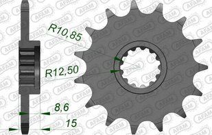Зірка AFAM Chainwheel 520, 15z 24510-15