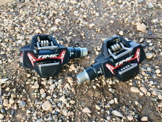 Педали контактные TIME ATAC XC 8 XC/CX pedal, including ATAC cleats, Black/Red 00.6718.008.000