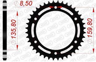 Зірка AFAM 520 Steel Chainwheel - BMW [Black], 47z 35304-47