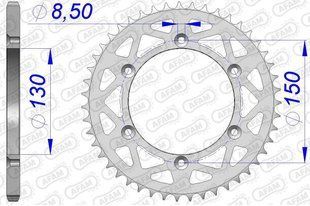 Зірка AFAM Aluminium Sprocket 520 - Yamaha [Silver], 49z 13323N-49